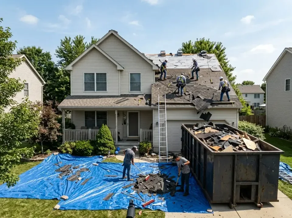 roof-replacement-debris-remova-004 — frequently asked questions, Cheapest Dumpster Rentals in Washington, IL